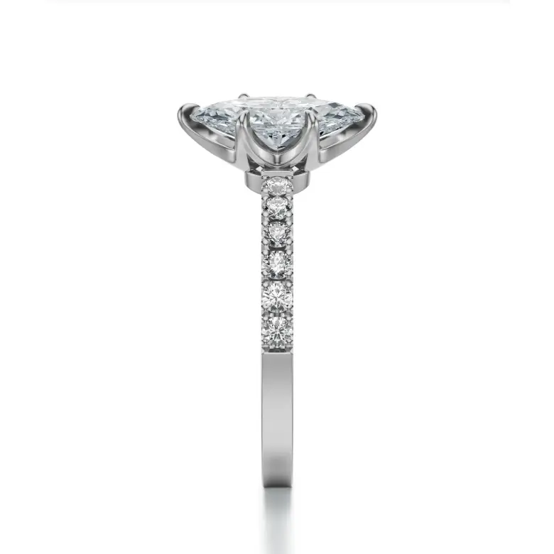 Pierścionek z diamentem markiza 0.70 ct białe złoto SBPZ_093